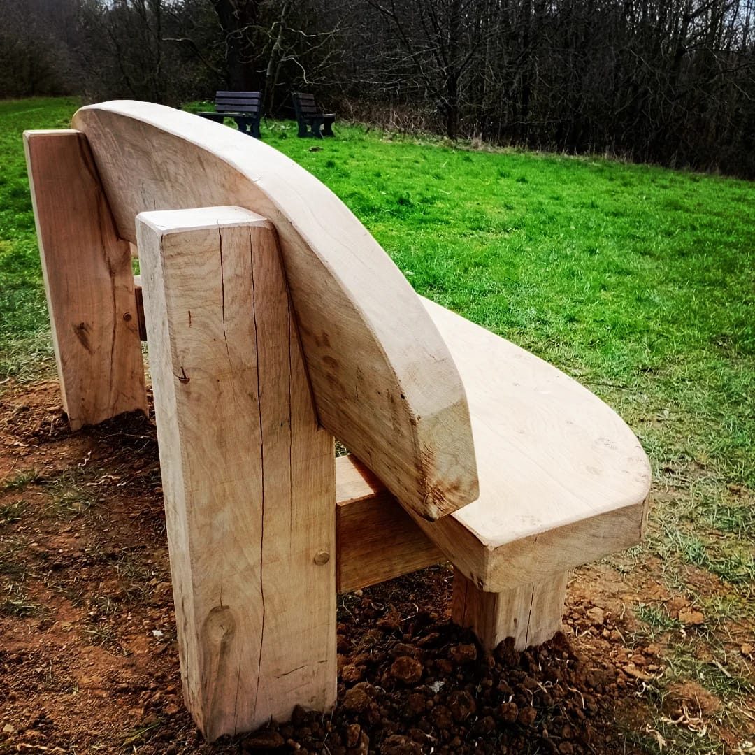 Green Oak Memorial & Celebration Benches 1