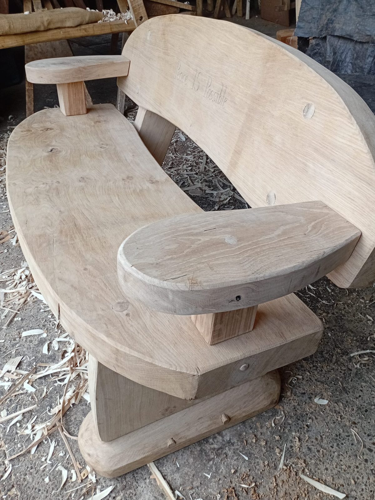 Green Oak Memorial & Celebration Benches 5